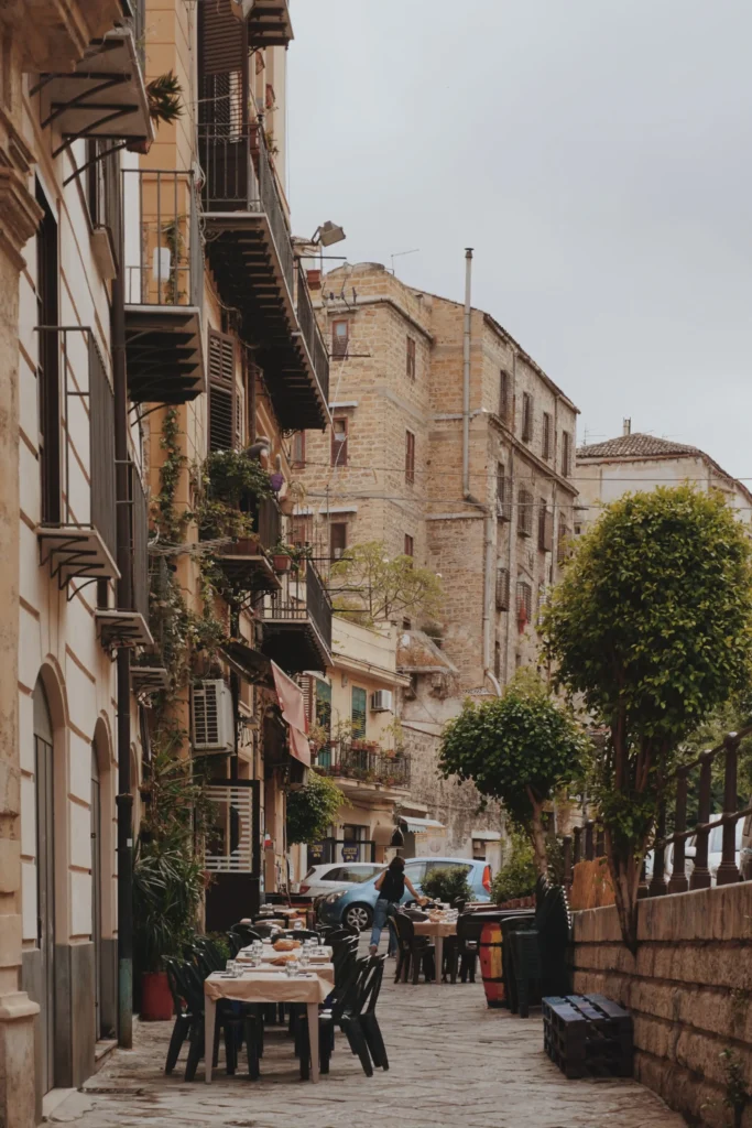 Palermo Street in Sicily