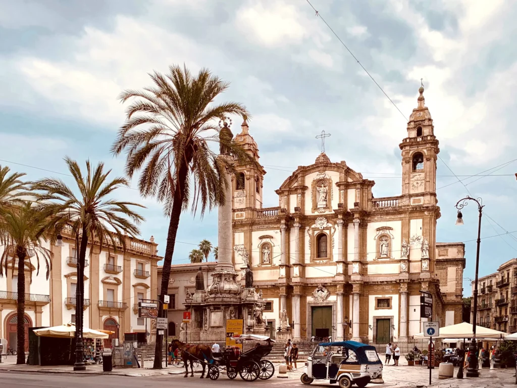 Piazza San Domenico, Palermo, Italy