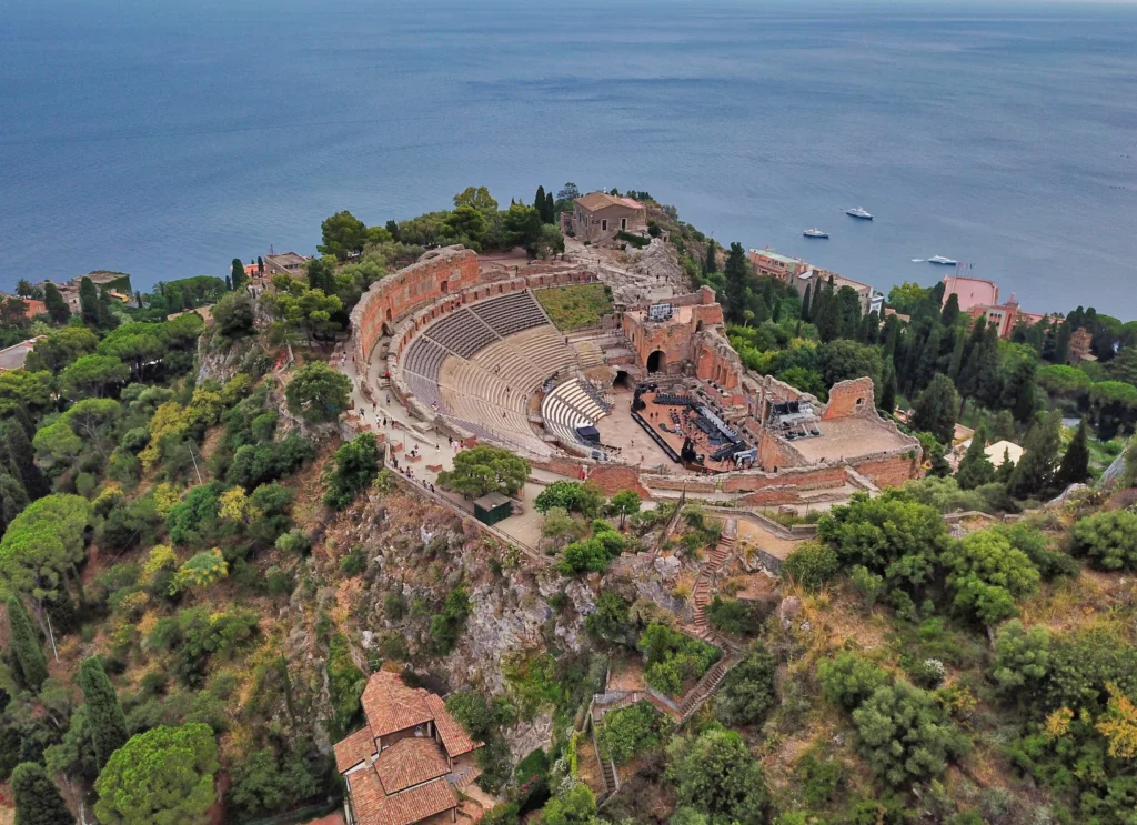 Roman Theatre of Taormina in Sicily