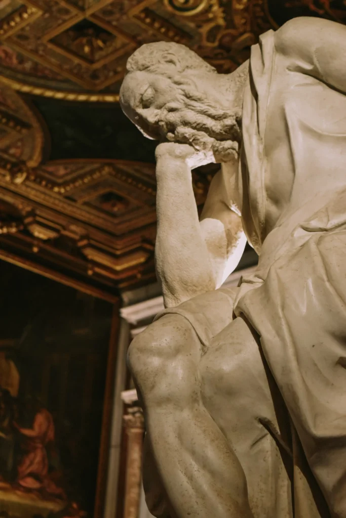 statue at the scuola grande of venice