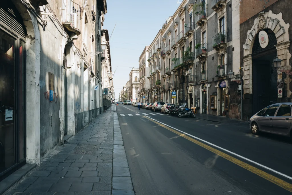 A street in Catania, Sicily